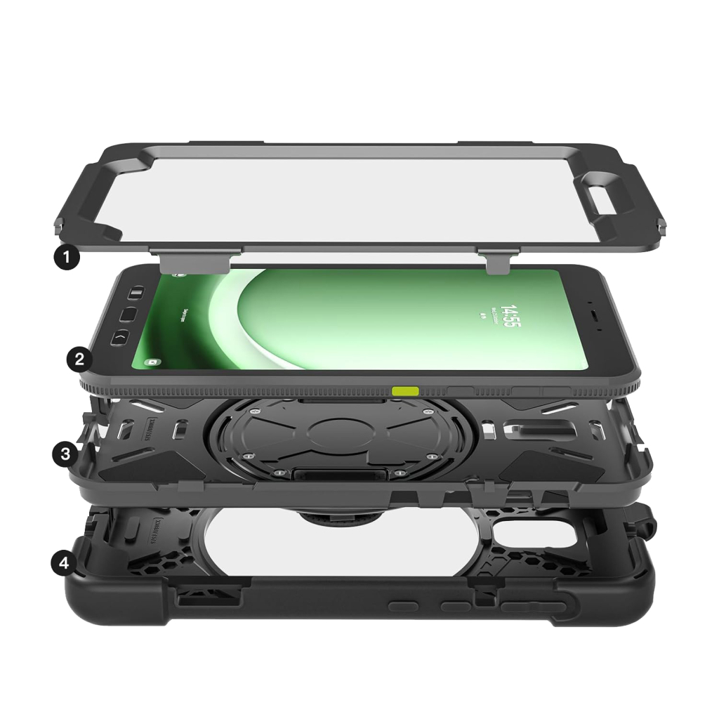 Чохол до планшета BeCover Heavy Duty Samsung Galaxy Tab Active 3 SM-T570/SM-T575/SM-T577 8" Black (713450) - зображення 4