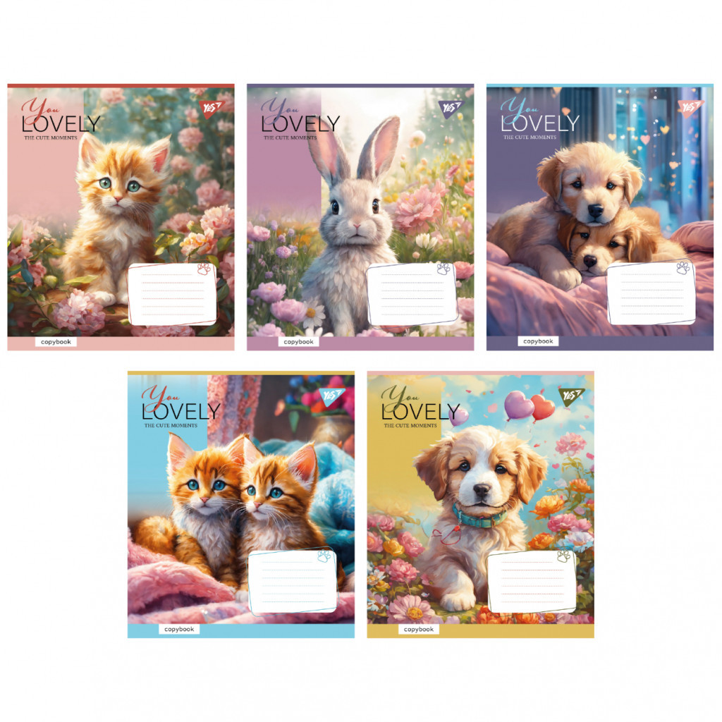 Зошит Yes You Lovely 12 аркушів клітинка (766926) - зображення 1