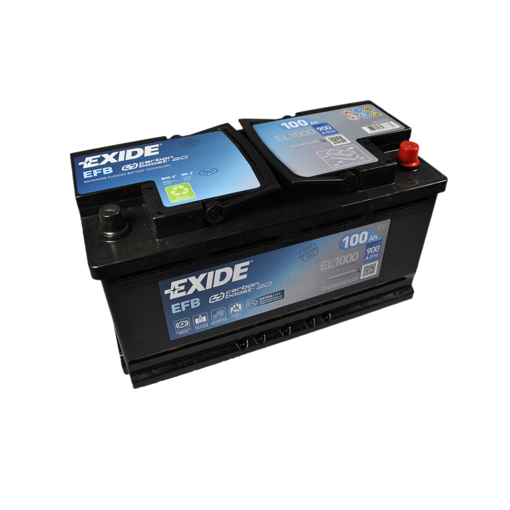 Акумулятор автомобільний EXIDE START-STOP EFB 100A (EL1000) - изображение 2