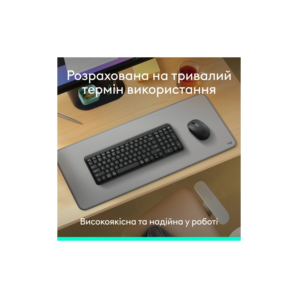 Клавіатура Logitech K250 Bluetooth UA Graphite (920-013822) - зображення 3