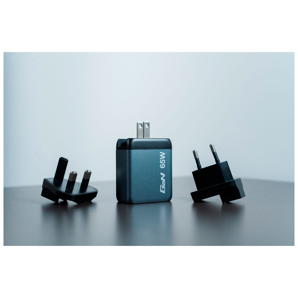 Зарядний пристрій Verbatim GaN 65 W 3 ports (2xUSB-C-65 W /USB-A -3.0) (32201) - зображення 4