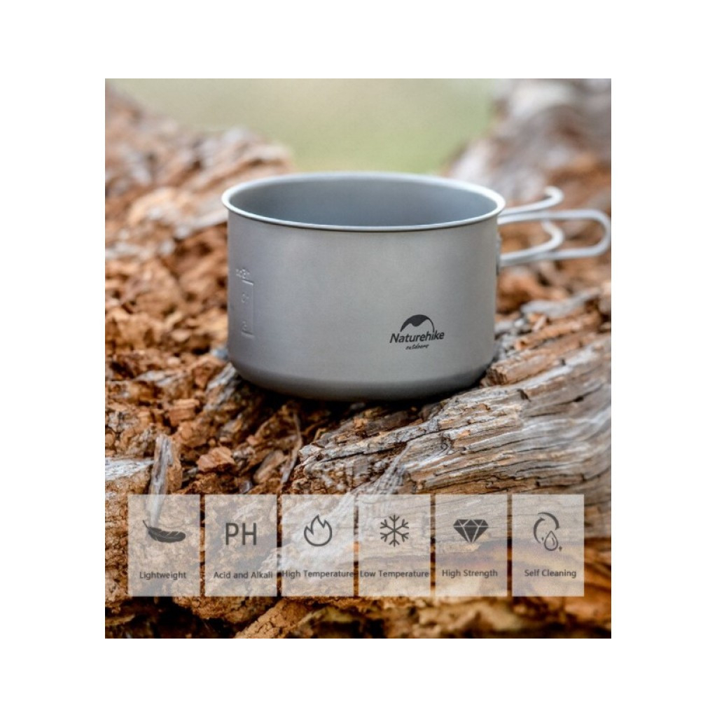 Котел туристичний Naturehike NH18 1,3 л (6927595733561) - зображення 4