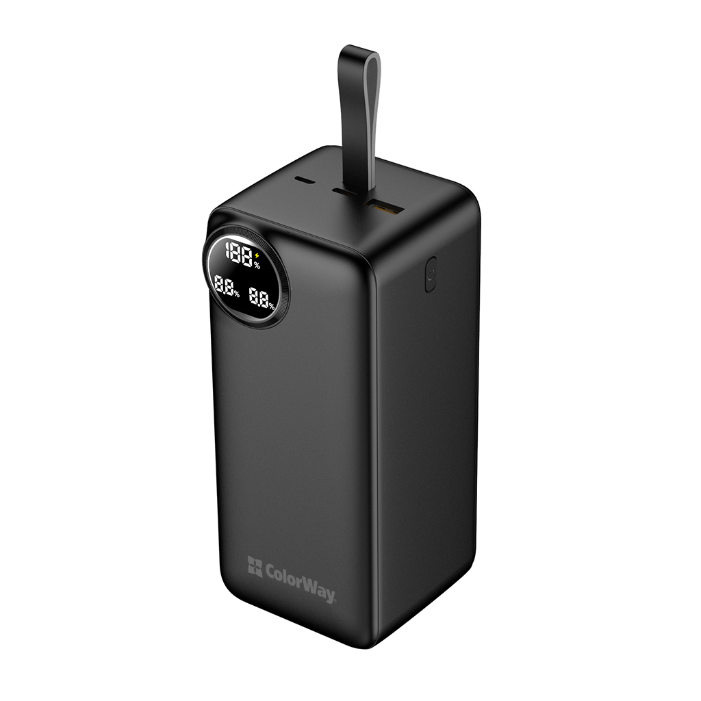 Батарея універсальна ColorWay 50 000 mAh PD/22.5W, QC/3.0, black (CW-PB500LPA4BK-PDD) - зображення 1