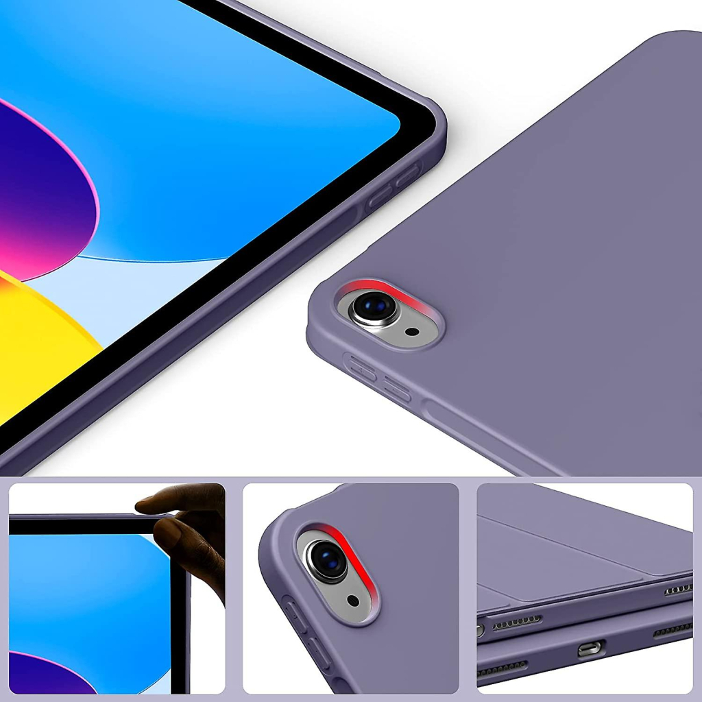 Чохол до планшета BeCover Tri Fold Soft TPU mount Pencil Apple iPad 10.9" 2022 Purple (708463) - зображення 3