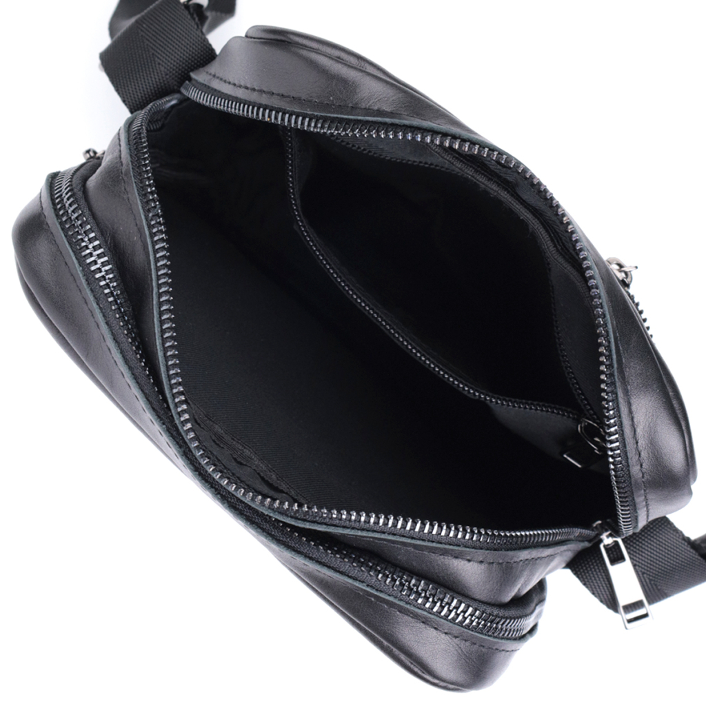 Сумка Shvigel З натуральної шкіри Чорна (22846) - зображення 7