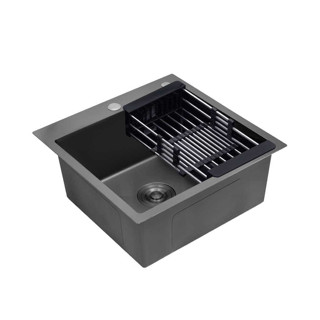 Мийка кухонна Kroner Schwarze-5050HM (CV022793) - зображення 3