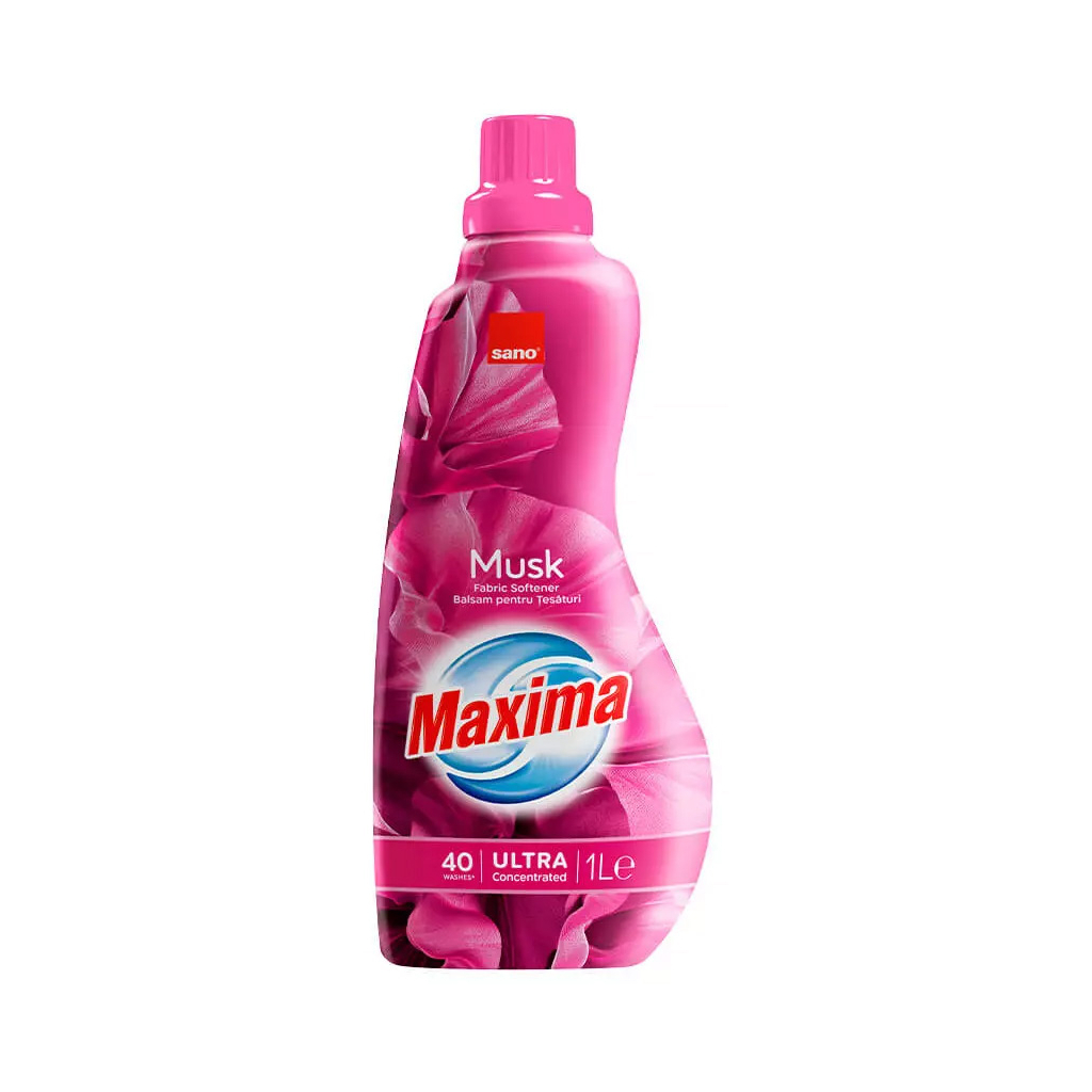 Кондиціонер для білизни Sano Maxima Musk Суперконцентрований пом'якшувач 1 л (7290102992850) - зображення 1