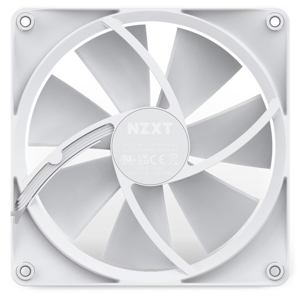 Кулер до корпусу NZXT F140RGB - 140mm RGB Fans - Single (White (RF-R14SF-W1) - зображення 6