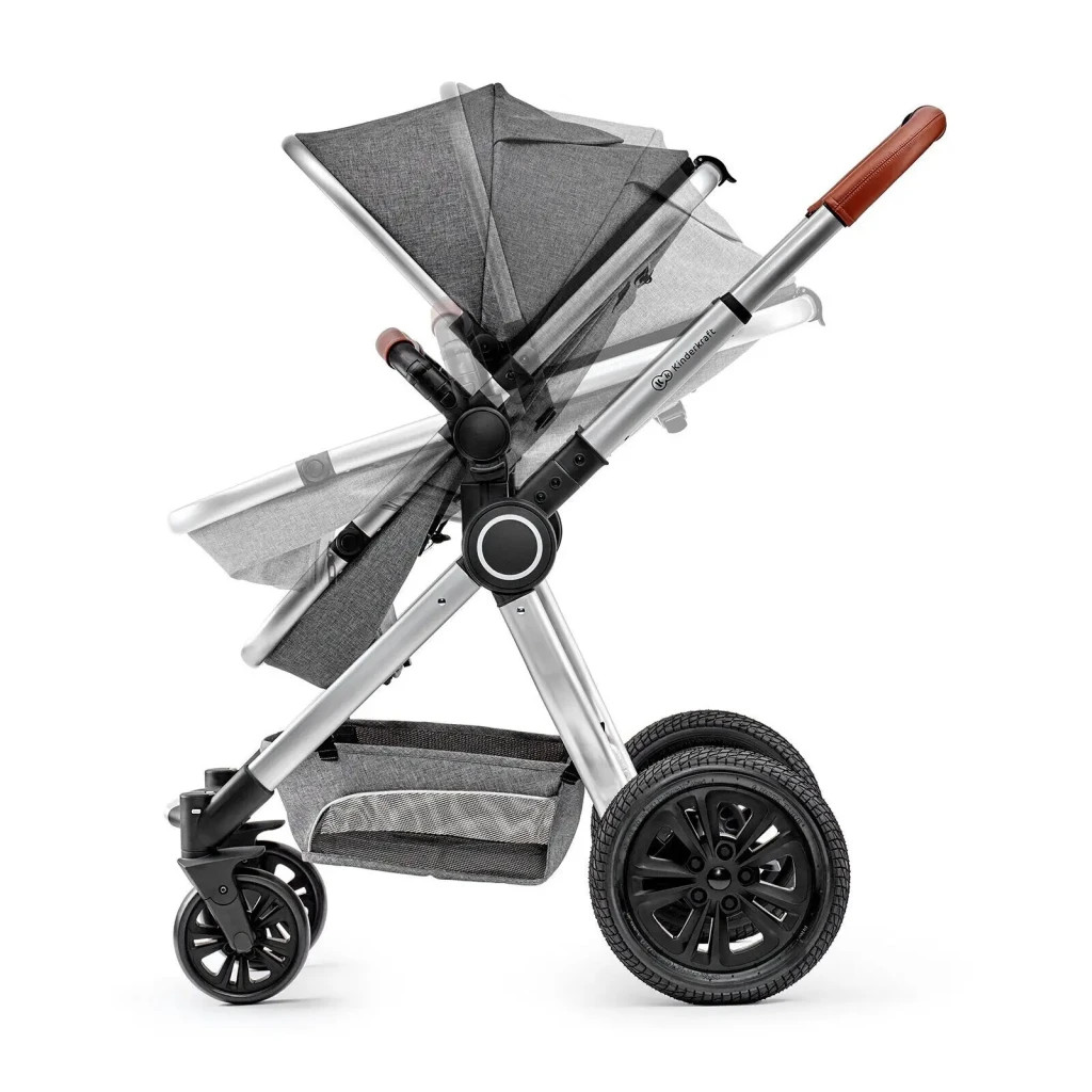 Коляска Kinderkraft 3 в 1 Veo Gray (KKWVEOGRY30000) (5902533910656) - зображення 4