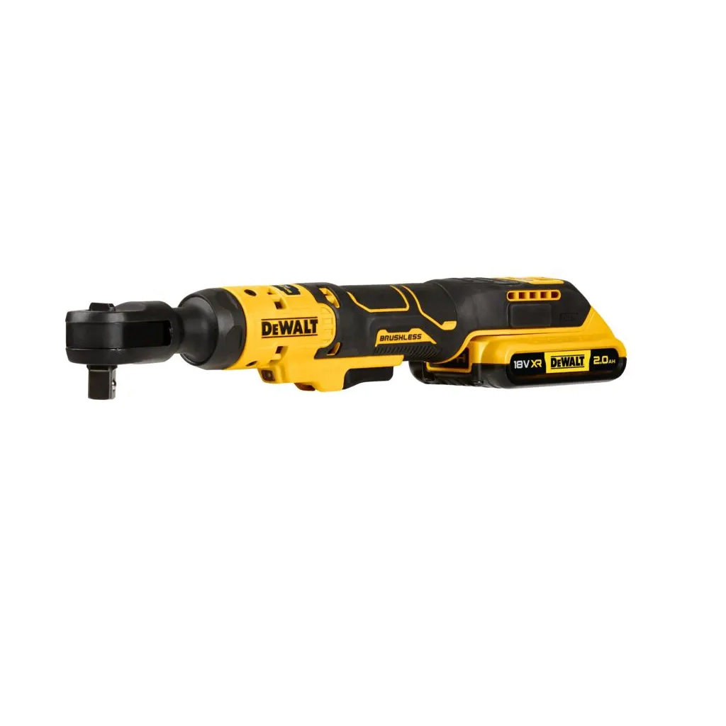 Гайковерт DeWALT кутовий - тріскачка, 18V XR Li-lon 2Ah, 95 Нм, сумка (DCF512D1) - зображення 2