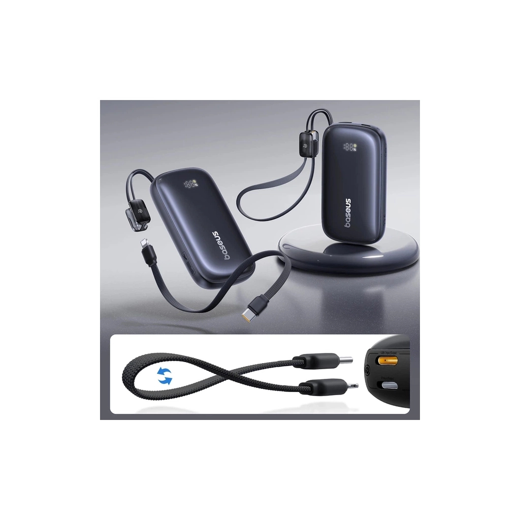 Батарея універсальна Baseus EnerFill FC21 Qpow 3 Ultra 20000mAh 45W Black (E0027P00) - зображення 4