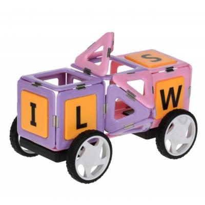 Конструктор Magplayer магнітний набір бокс 81 ел. (MPT2-81) - зображення 5