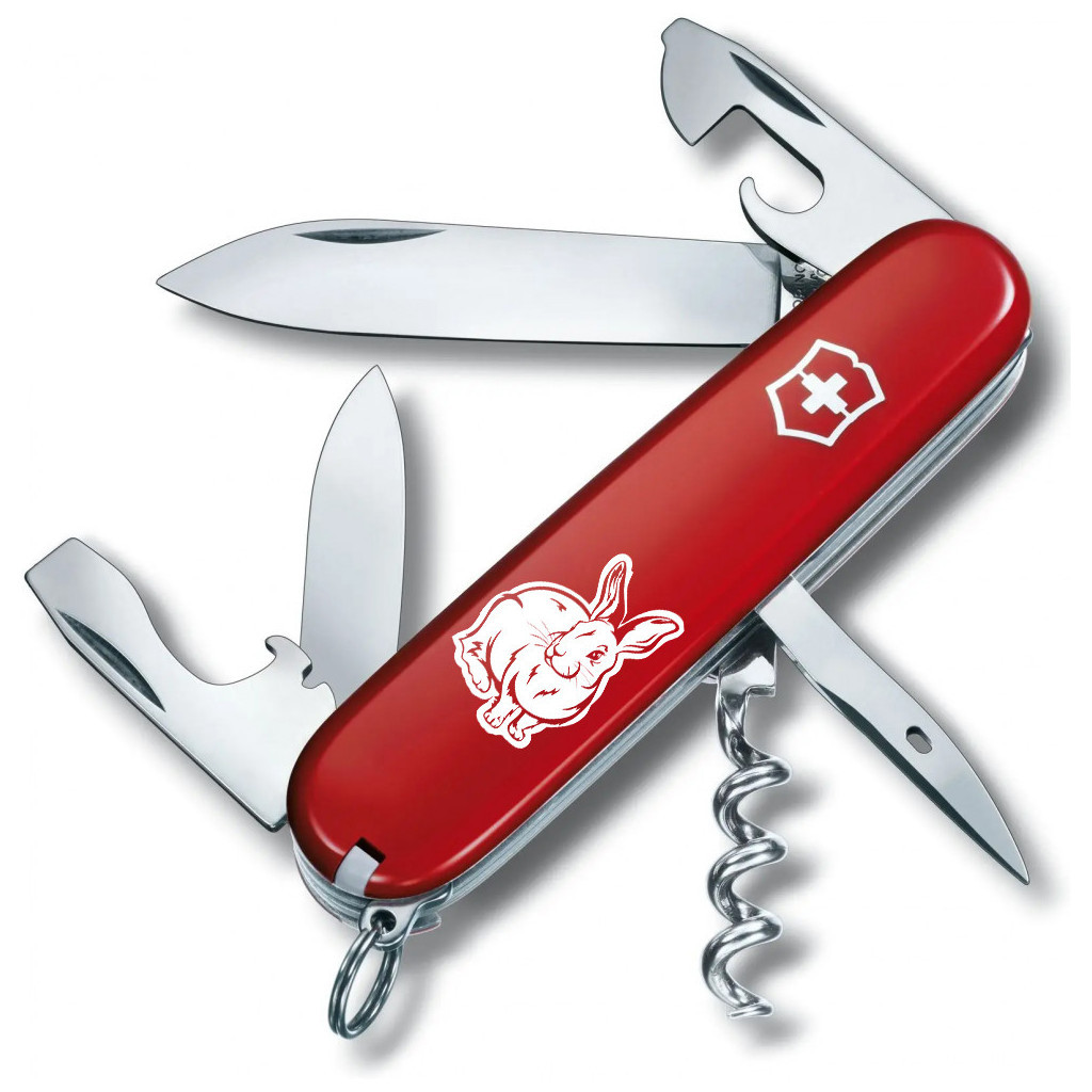 Ніж Victorinox Spartan Zodiac Red "Водяний Кролик" (1.3603_Z2030u) - зображення 1