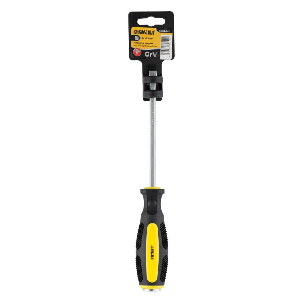 Викрутка Sigma ударна шліцьова SL6x125мм CrV (4004441) - зображення 4