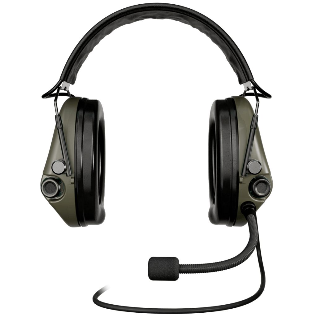 Тактичні навушники Sordin Supreme MIL CC Slim Headband Green PVC (74332-06-S) - зображення 1