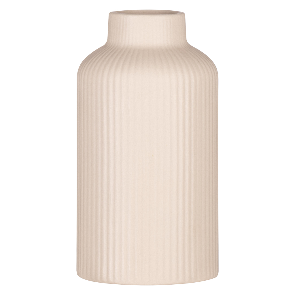 Ваза Ardesto Savona, 8х15см, порцеляна, бежевий (AR3804B) - зображення 1