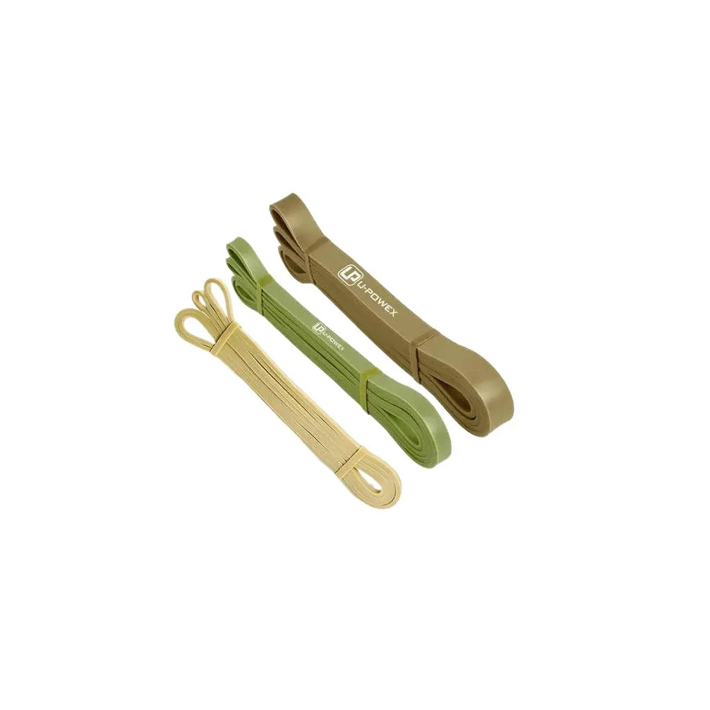 Еспандер U-Powex Pull up band набір 5шт 2.3-18.1kg Olive (UP_1060_5in_Olive) - изображение 8