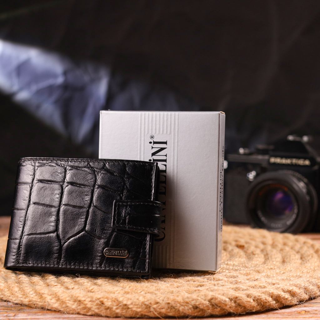 Гаманець Canpellini З натуральної шкіри Чорний (21511) - зображення 10