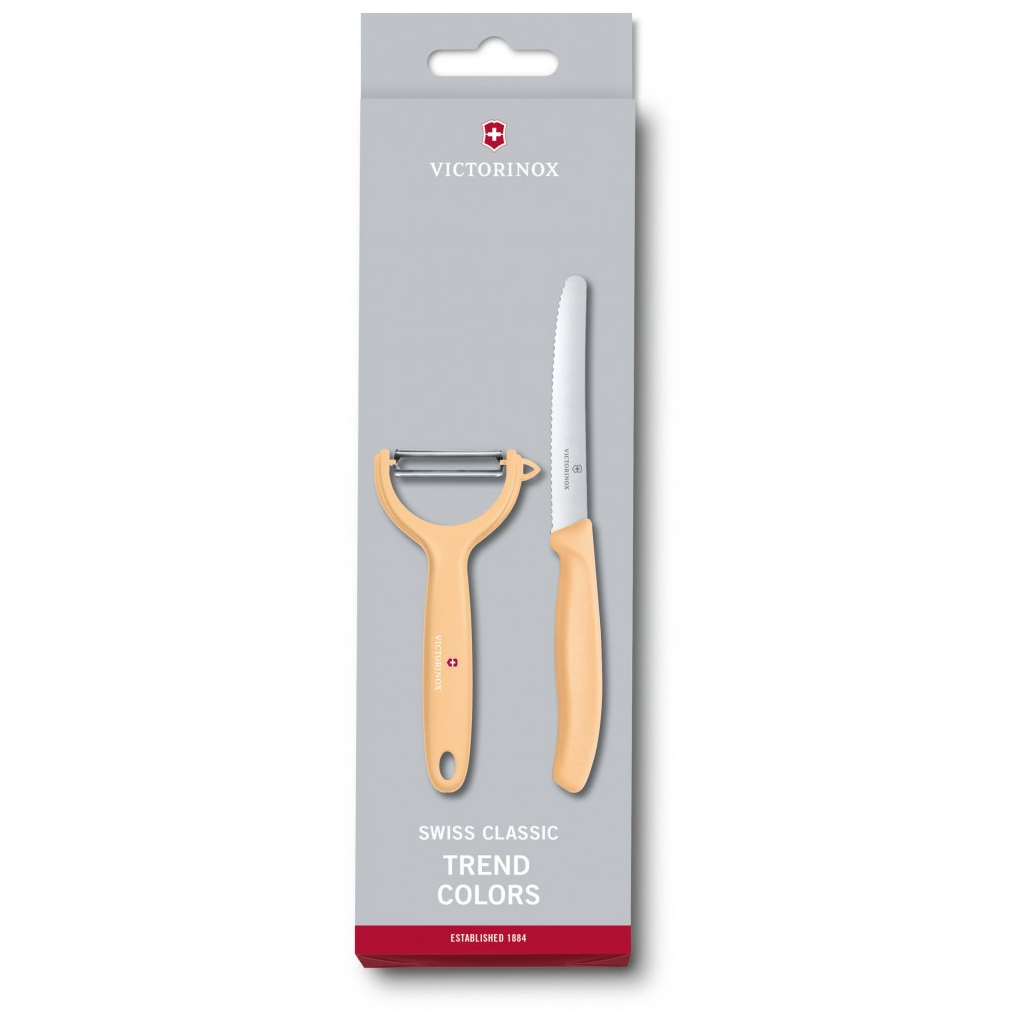 Набір ножів Victorinox SwissClassic Paring Set Tomato and Kiwi Light Orange (6.7116.23L92) - зображення 1