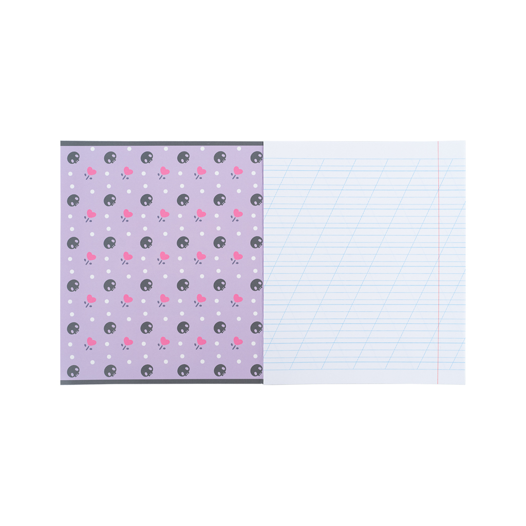 Зошит Kite Kuromi, 12 аркушів, коса лінія (HK25-235-2) - изображение 10