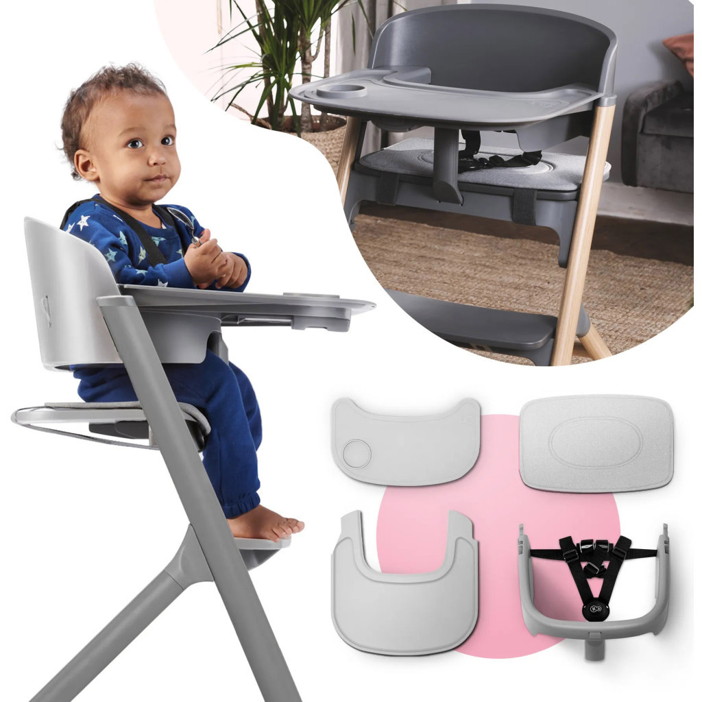 Стілець для годування Kinderkraft Igee Cloudy Grey (5902533919062) - зображення 9