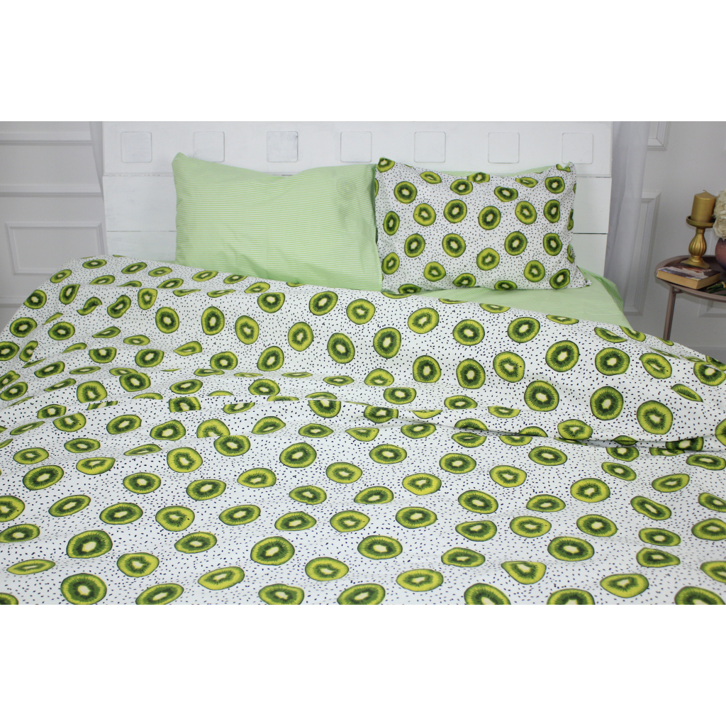 Постільна білизна MirSon Бязь Ranforce Elite 17-0523 Kiwi King Size (2200004706900) - зображення 1