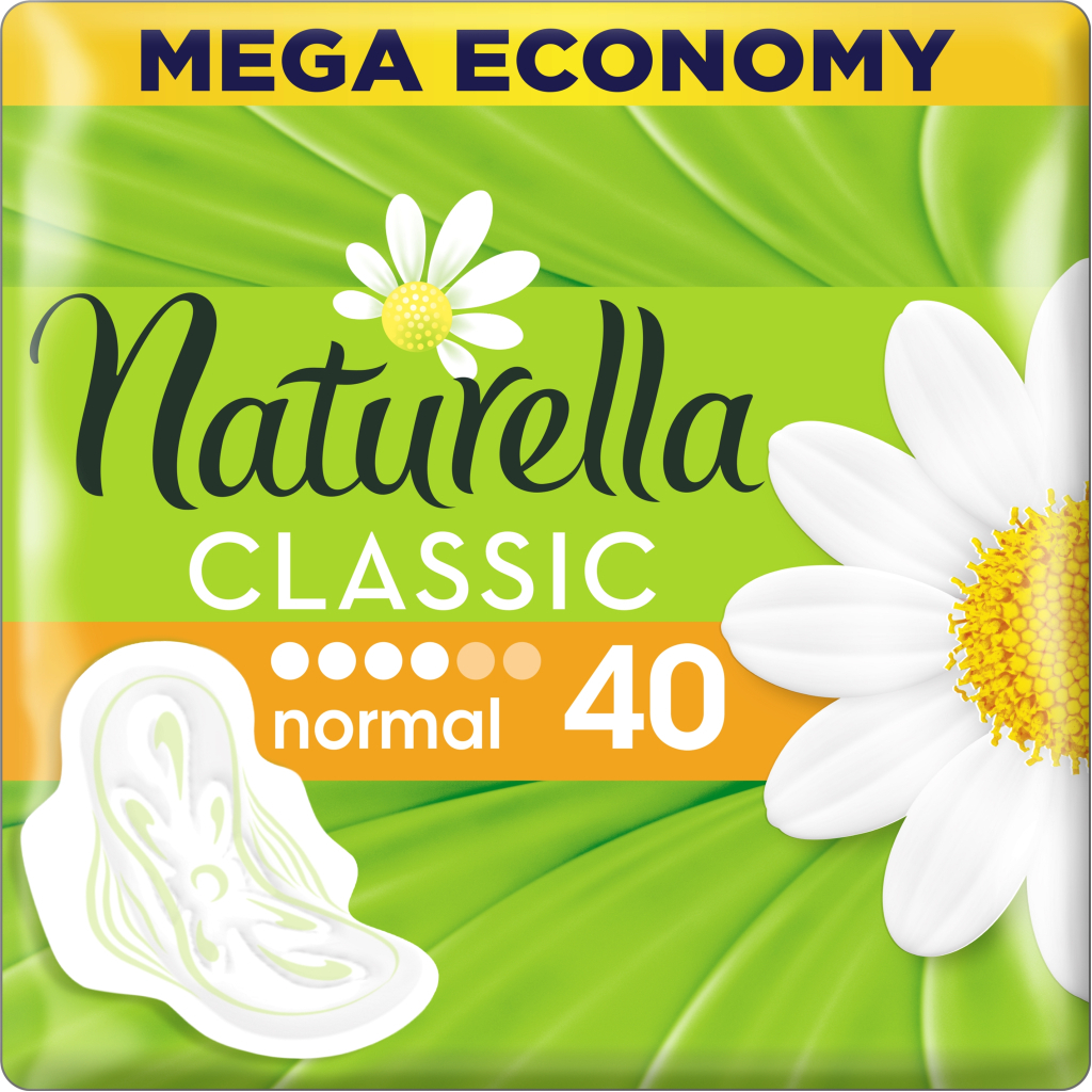 Гігієнічні прокладки Naturella Classic Normal 40 шт (4015400317937) - зображення 1