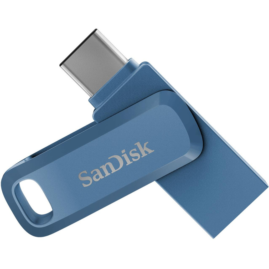 USB флеш накопичувач SanDisk 128GB Ultra Dual Drive Go Navy Blue USB 3.1 Type-C (SDDDC3-128G-G46NB) - зображення 2
