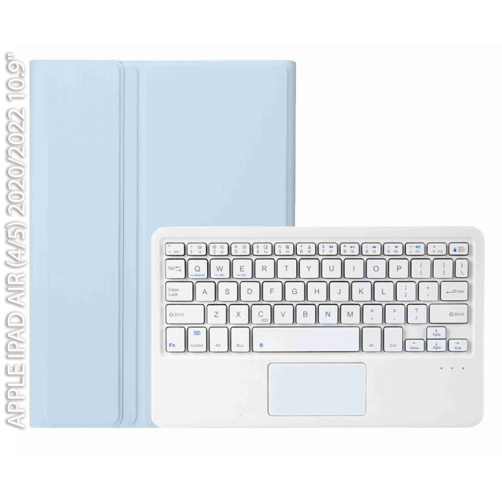 Чохол до планшета BeCover Keyboard+TouchPad Apple iPad Air (4/5) 2020/2022 10.9" Light Blue (712372) - зображення 1