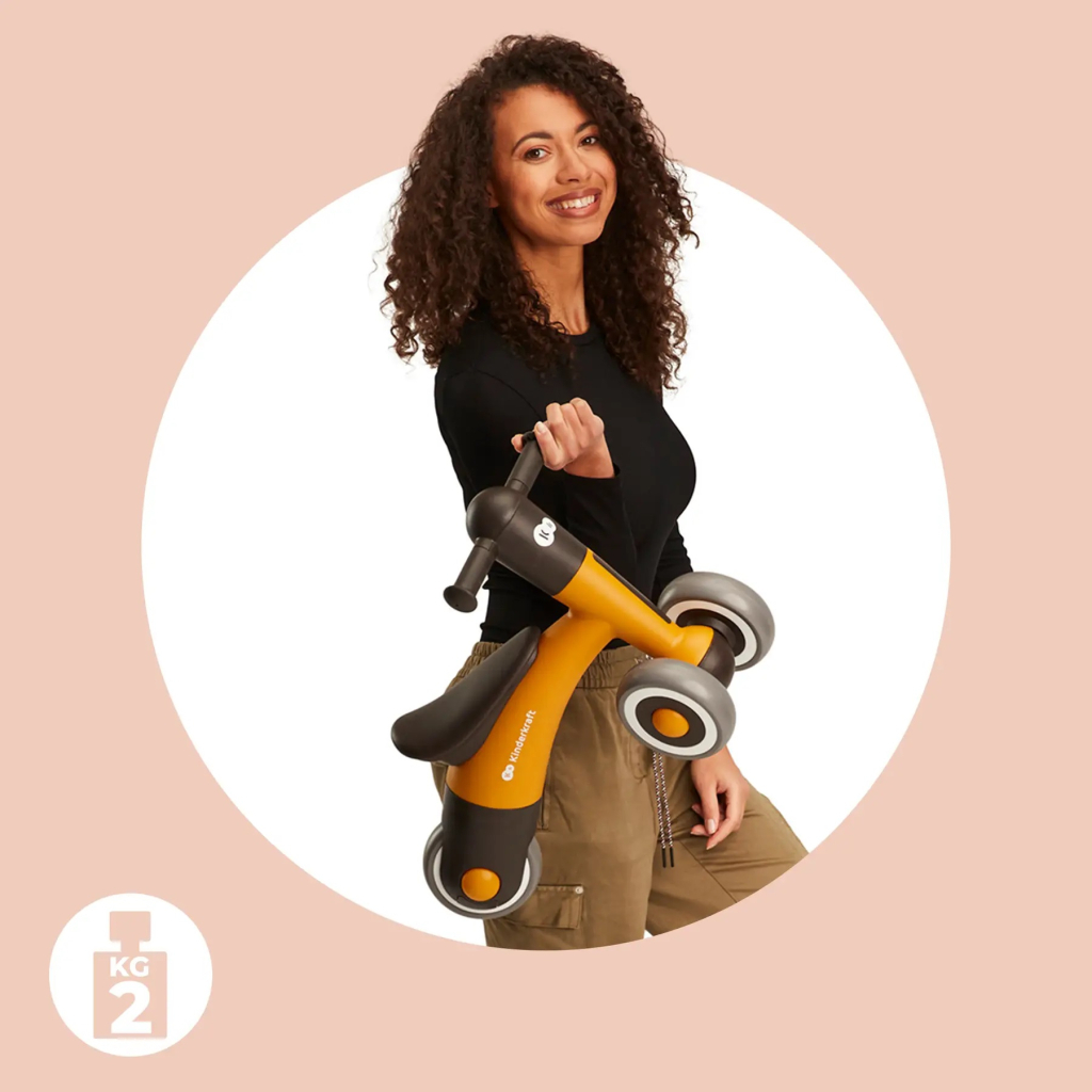 Біговел Kinderkraft Minibi каталка Honey Yellow (KRMIBI00YEL0000) (5902533920068) - зображення 7