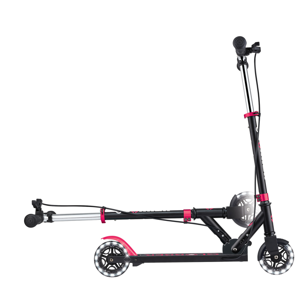 Самокат Globber Flow Element Junior Lights LED, чорно-рожевий (729-110) - зображення 7