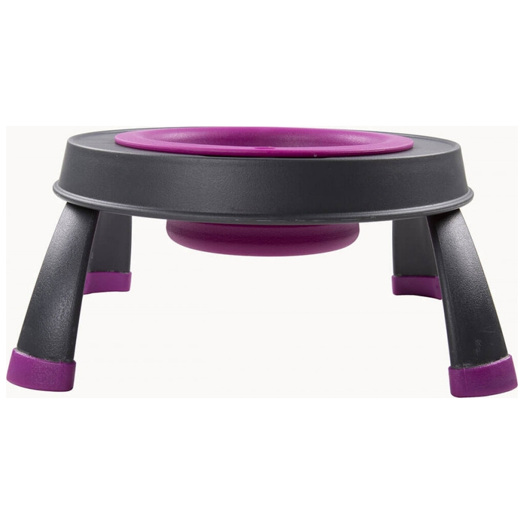 Посуд для собак Dexas Миска одинарна на складній підставці-велика 960 мл пурпурна (0084297309107) - изображение 4