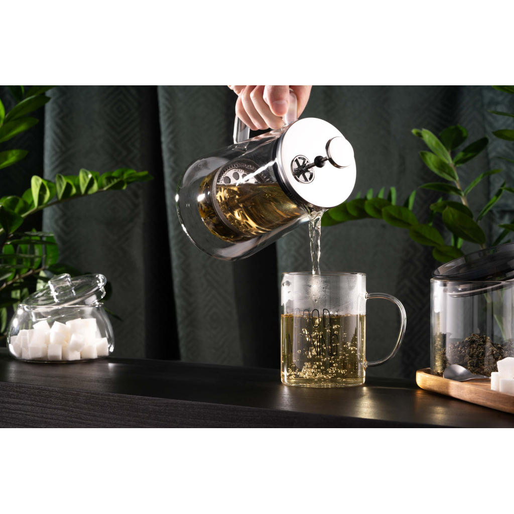 Набір чашок Ardesto Good Morning BMR 420 мл 2 шт прозорий (AR2642BMR) - изображение 6