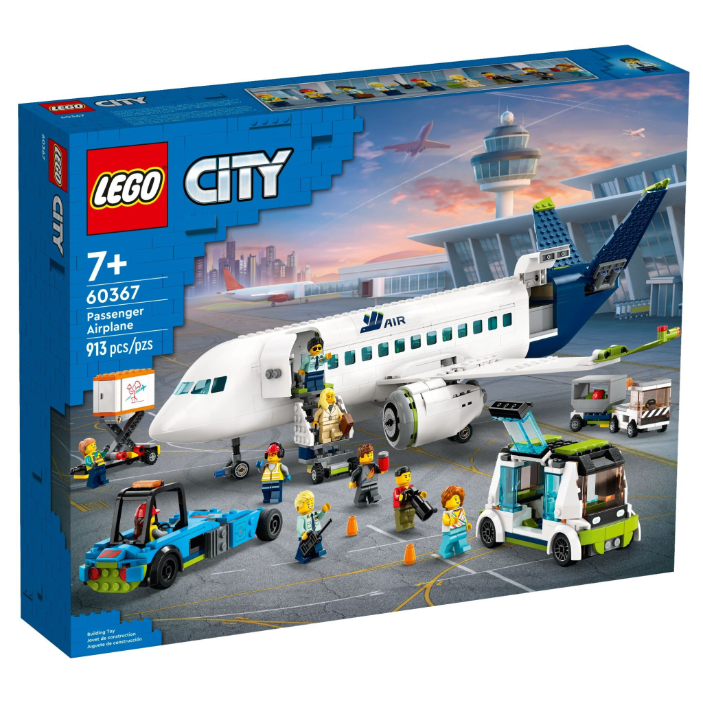 Конструктор LEGO City Пасажирський літак 913 деталей (60367) - зображення 1