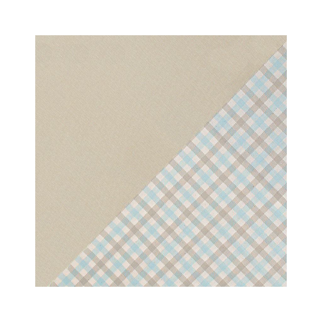 Постільна білизна Home Line Клітинка кухонна бежево-бірюзовий/бежевий, бязь, полуторний (184229) - зображення 3