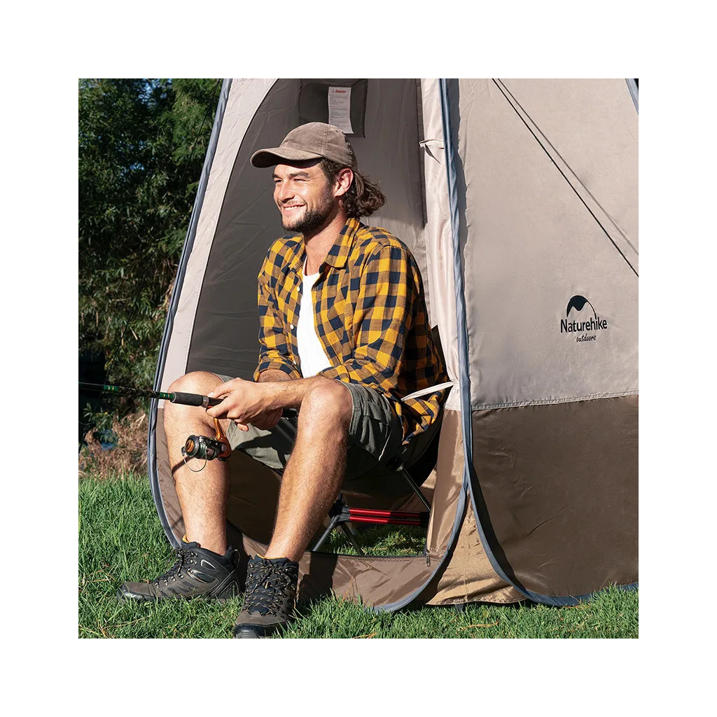Намет Naturehike NH17Z002-P Душ/Туалет Коричневий (6927595795934) - зображення 8
