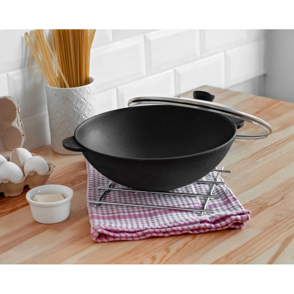 Сковорода Brizoll чавунна WOK 3,7 л 280х96 мм (W28) - зображення 5