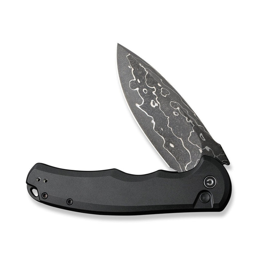 Ніж Civivi Praxis, Damascus, чорний алюміній (C18026E-DS1) - зображення 5