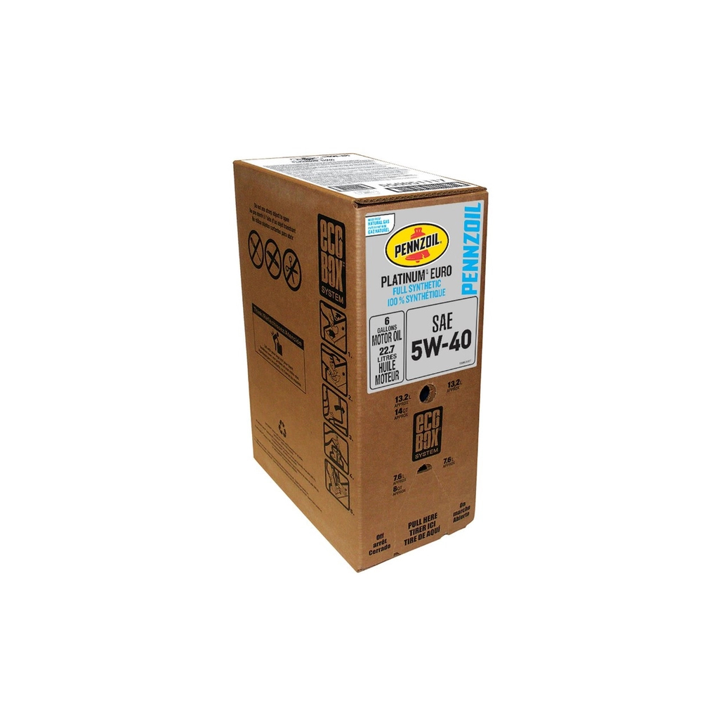 Моторна олива Pennzoil Platinum Euro 5W40 24/1 Qt Ecobox 22,71л. - зображення 1