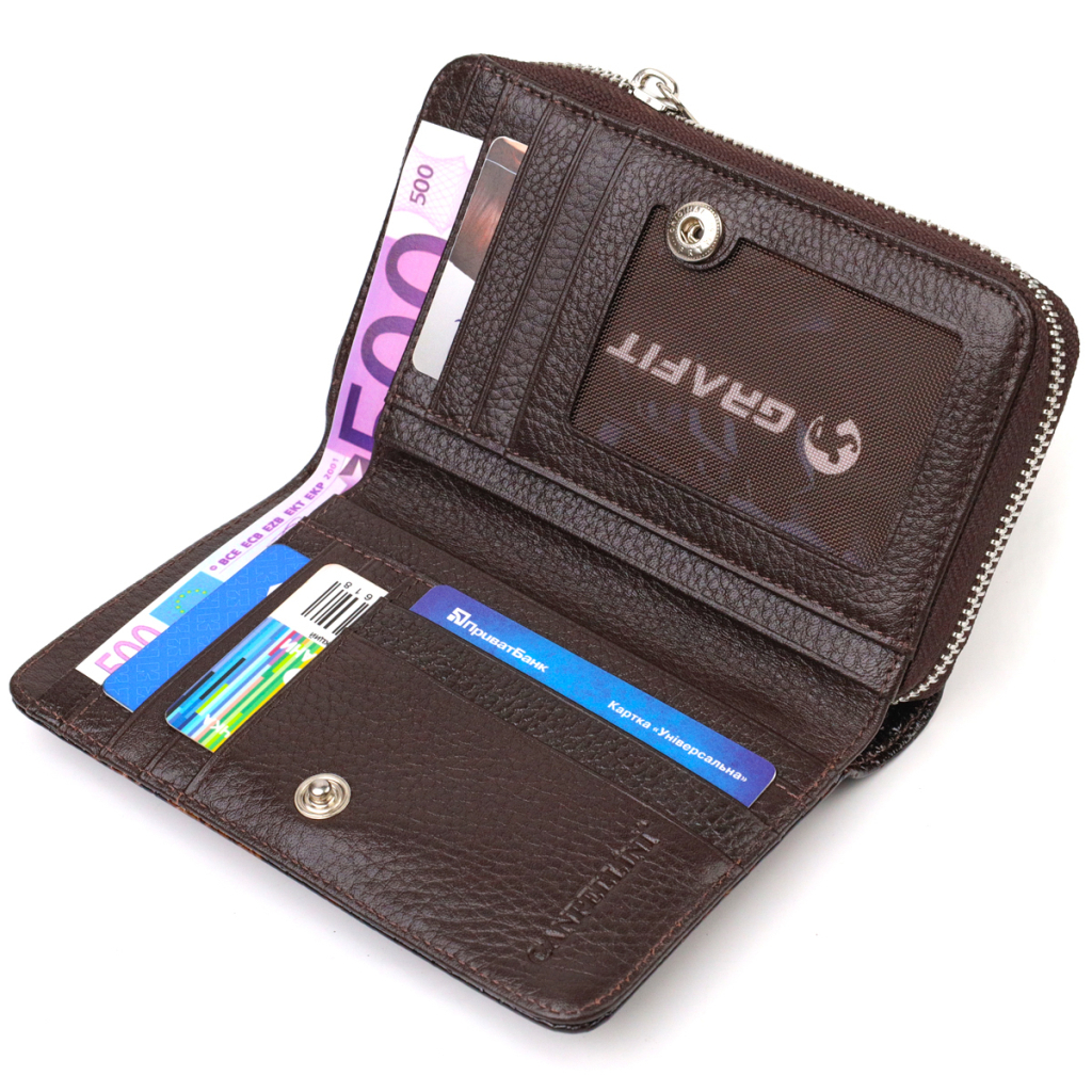 Портмоне Canpellini З натуральної шкіри Різнобарвне (21714) - зображення 5