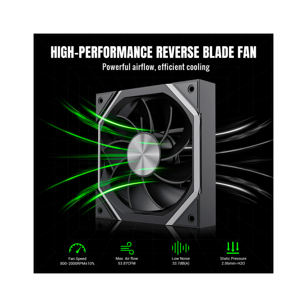 Кулер до корпусу Gamemax FN12A-N2-R - зображення 2