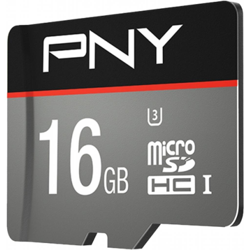 Карта пам'яті PNY flash 16GB microSDHC class 10 UHS-I Turbo (SDU16GTUR-1-EF) - зображення 3