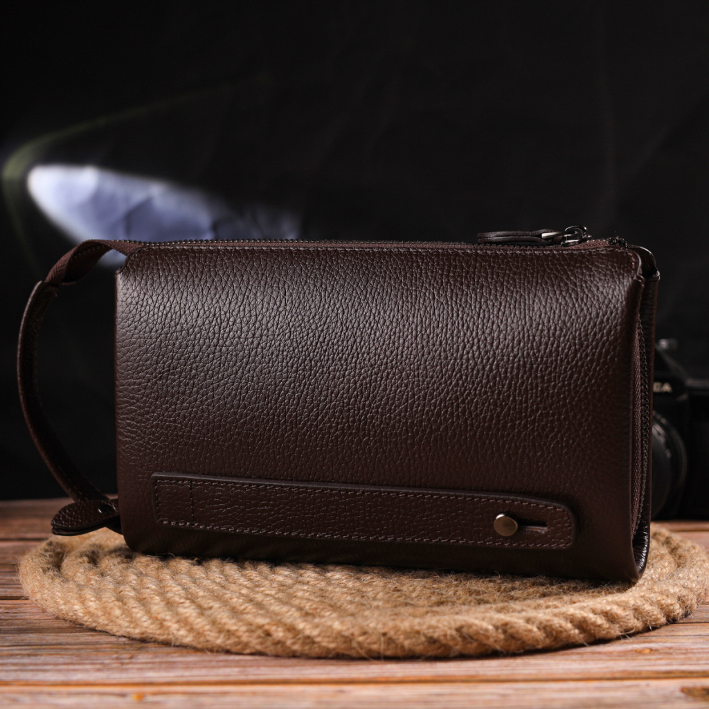 Сумка Canpellini З натуральної шкіри Коричнева (21559) - зображення 11