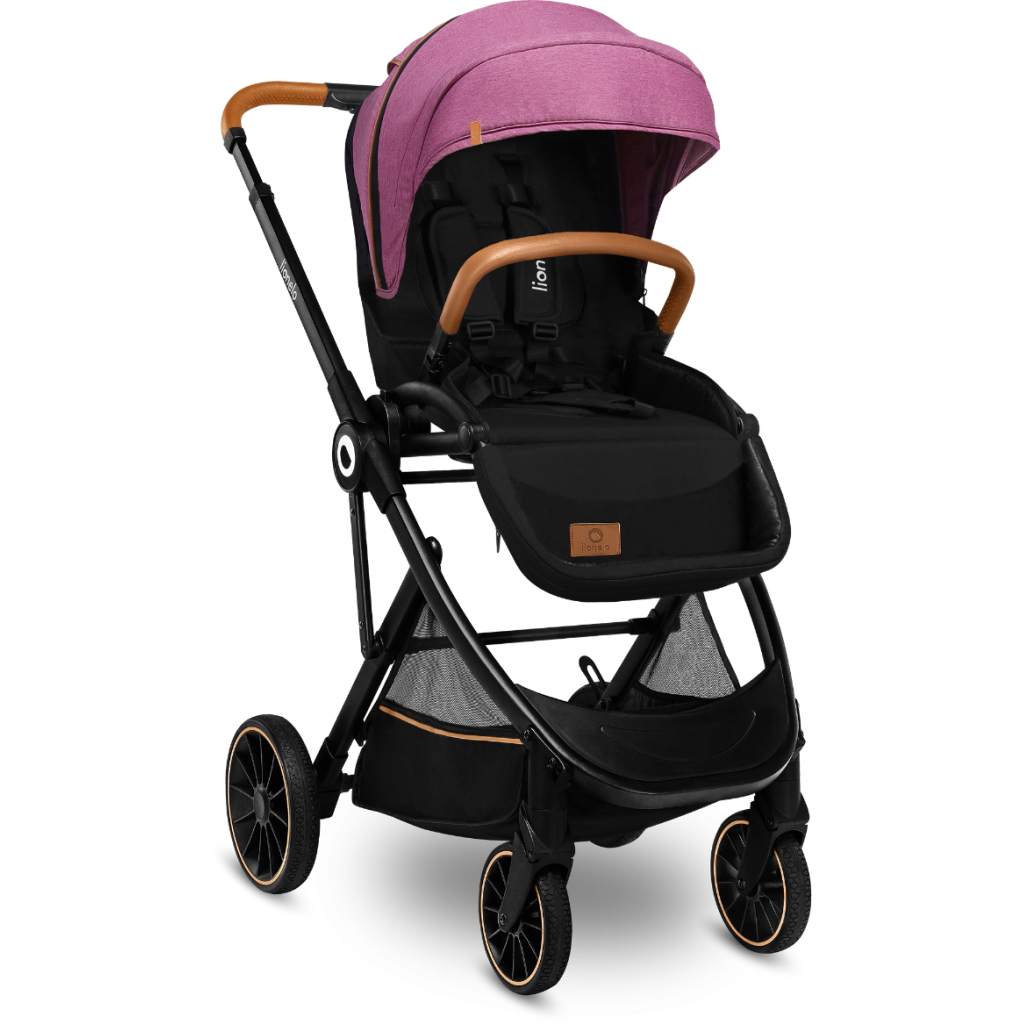 Коляска Lionelo 2 в 1 Riya Pink Violet (LO-RIYA 2IN1 PINK VIOLET) - зображення 2