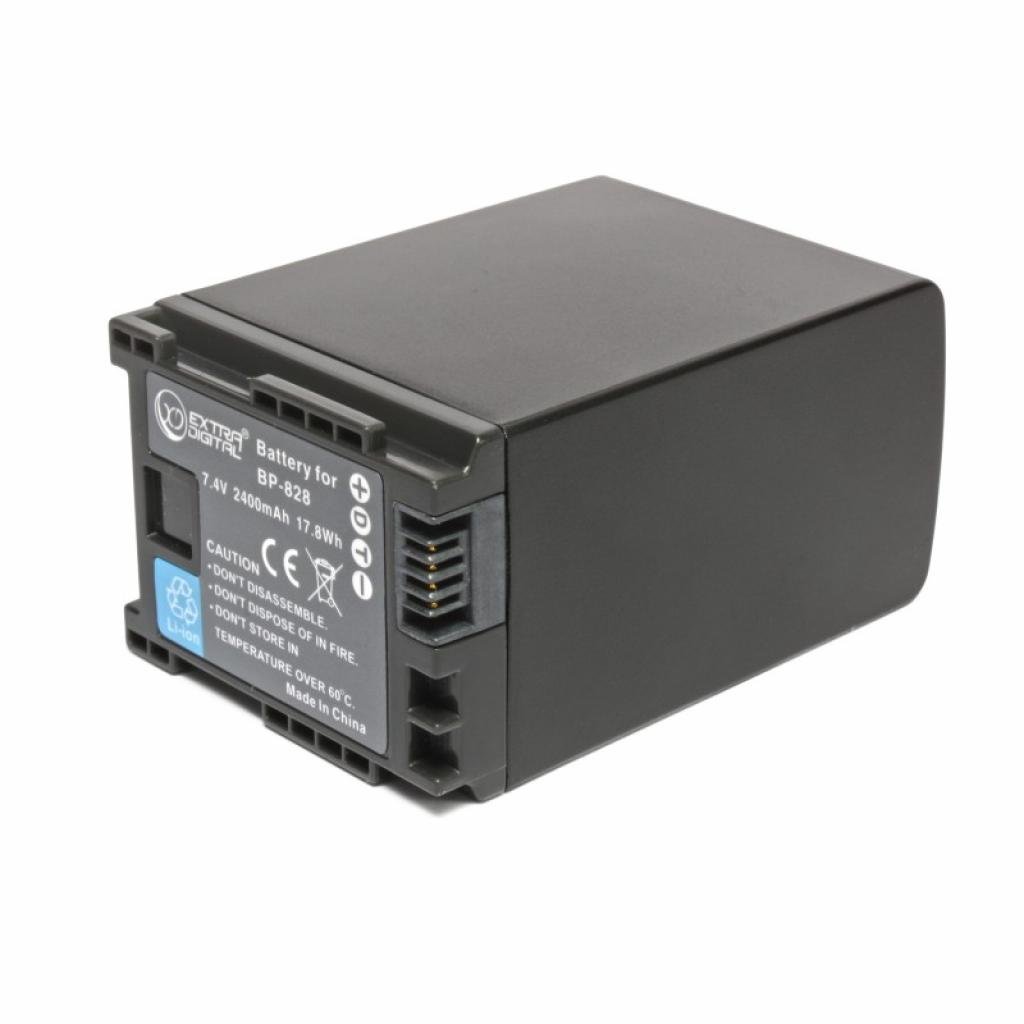 Акумулятор до фото/відео Extradigital Canon BP-828 (BDC2419) - зображення 2