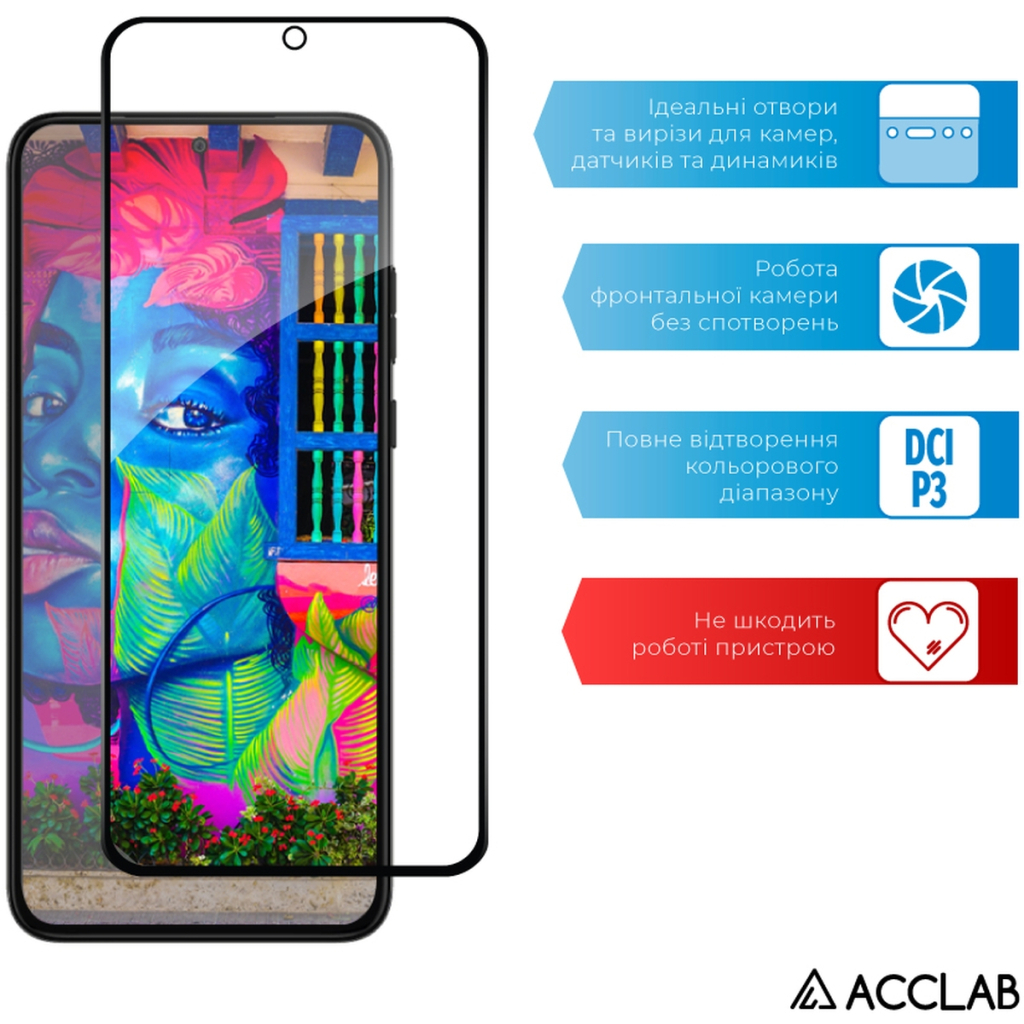 Скло захисне ACCLAB Full Glue MOTO EDGE 30 Neo Black (1283126546679) - зображення 5