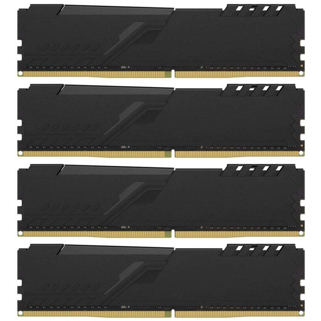 Модуль пам'яті для комп'ютера DDR4 64GB (4x16GB) 3600 MHz Fury Black Kingston Fury (ex.HyperX) (HX436C18FB4K4/64) - зображення 3