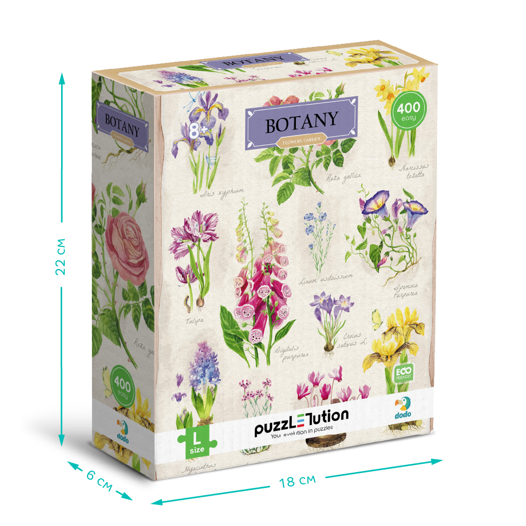 Пазл DoDo Easy-L Ботаніка. Квітковий сад (300614) - picture 4