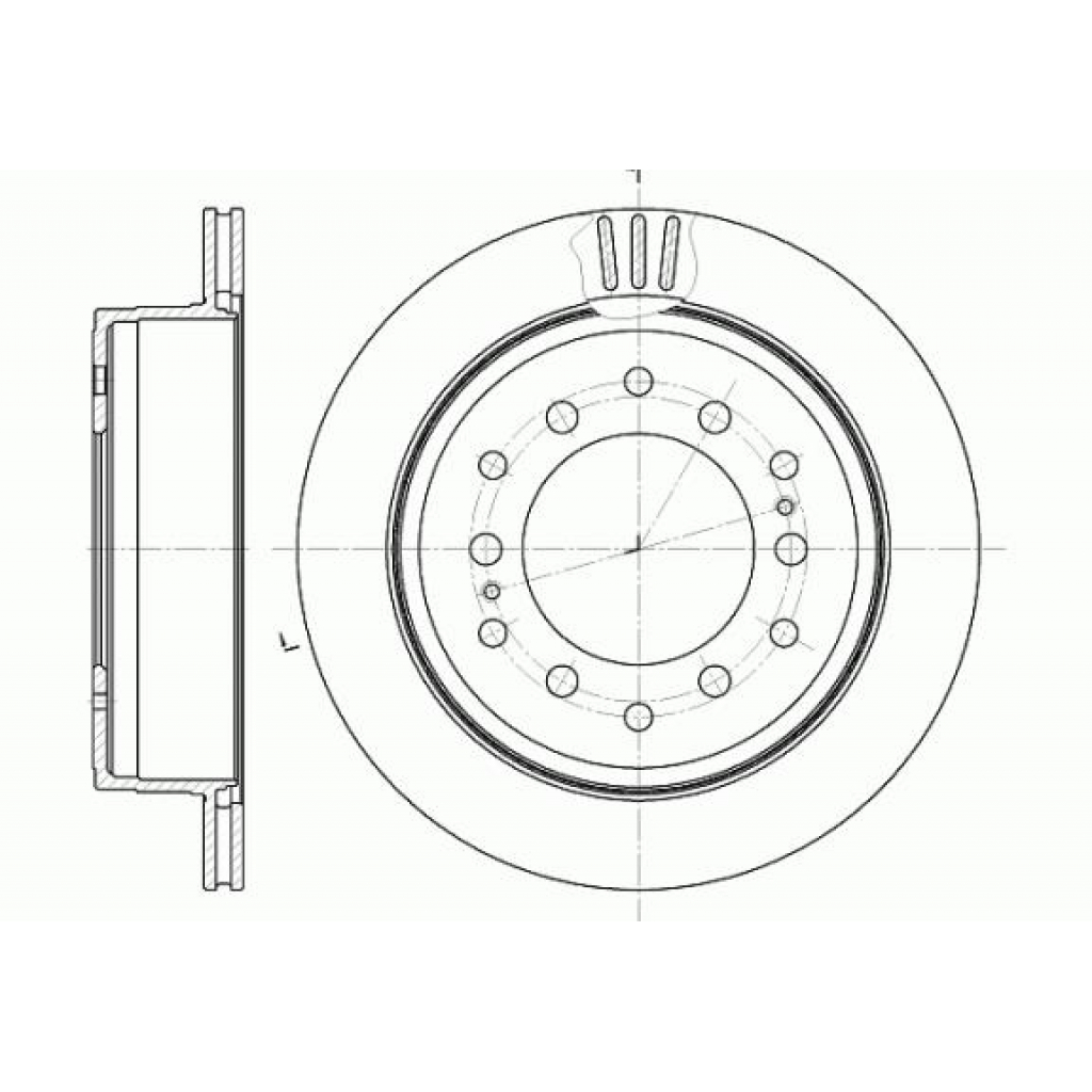 Гальмівний диск REMSA 6956.10 - зображення 1