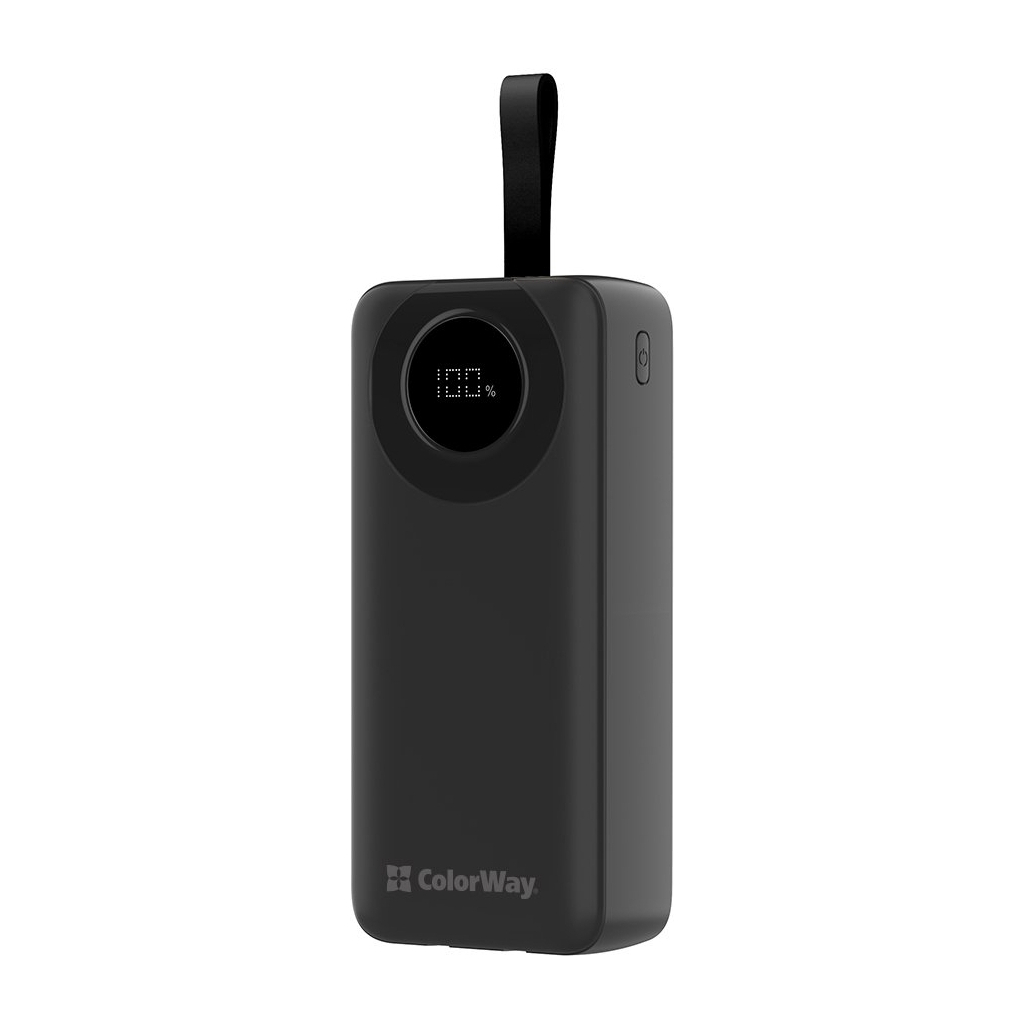 Батарея універсальна ColorWay 30 000 mAh EnergyPlus PD/18W, QC3.0/22.5W, Black (CW-PB300LPB4BK-PDD) - зображення 1
